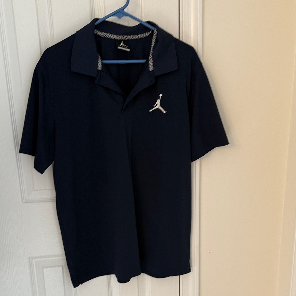 Jordan Men's Dark Blue Polo Shirt